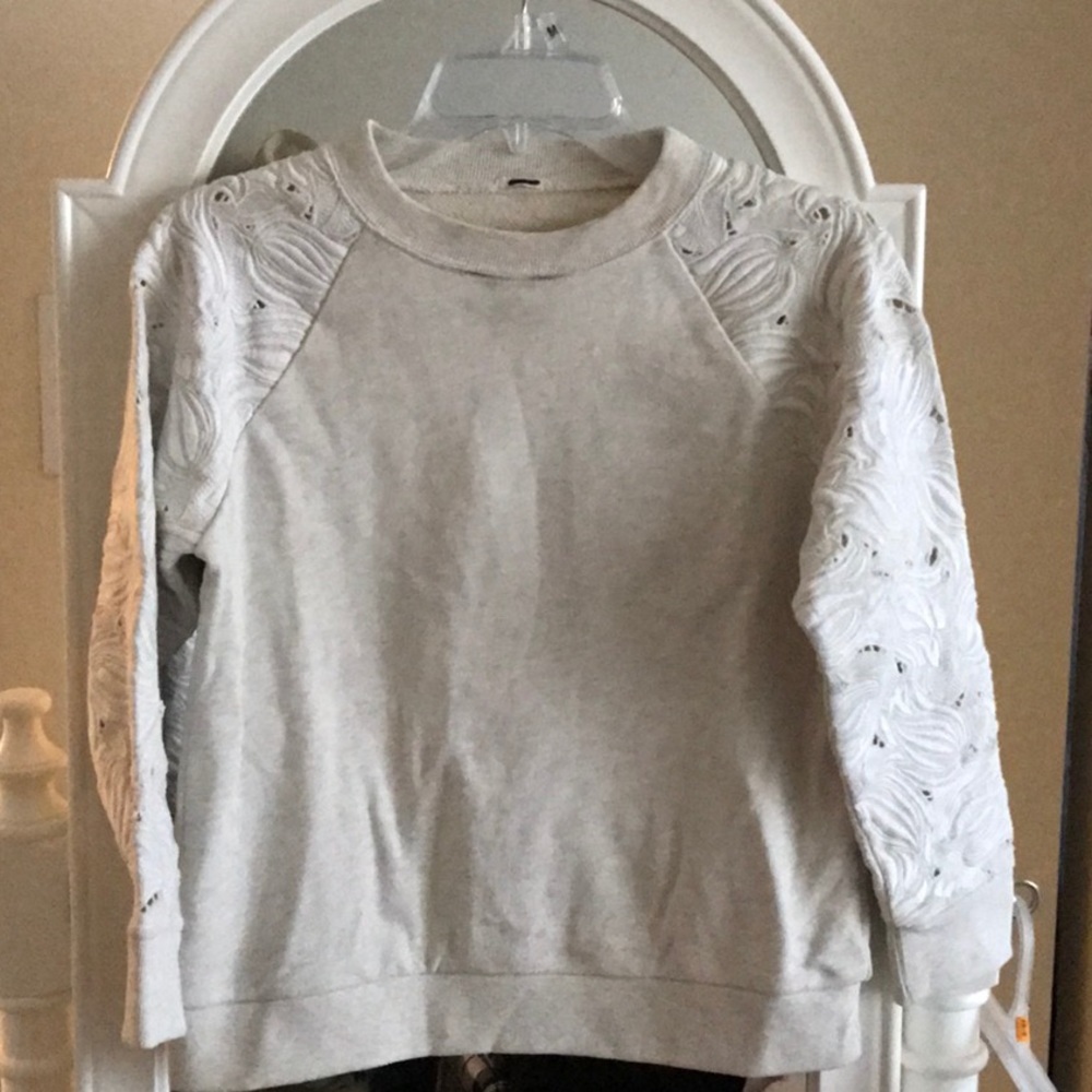 J crew 3/4 sleeve sweatshirt